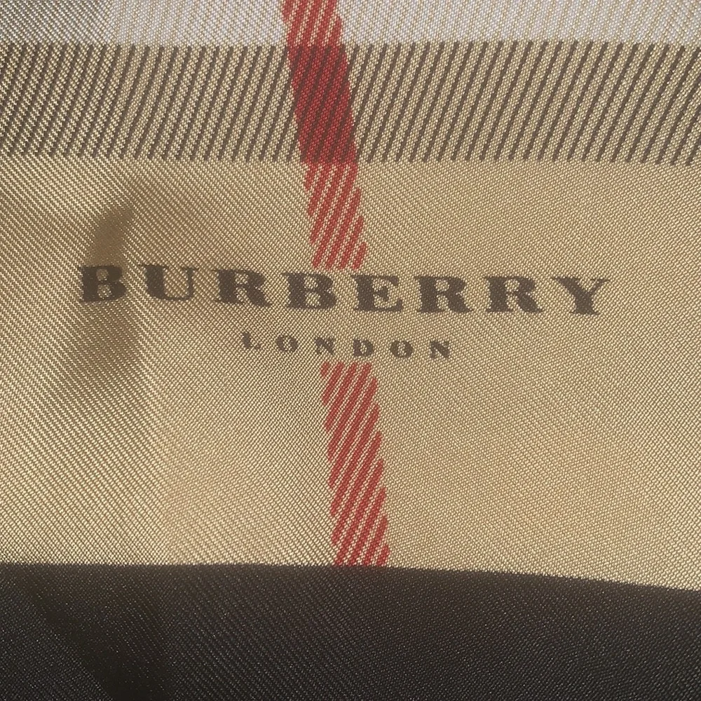 Authentic Burberry Nova Check silk scarf